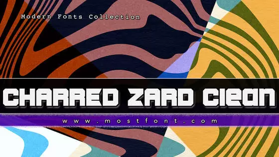 Typographic Design of CHARRED-ZARD-Clean