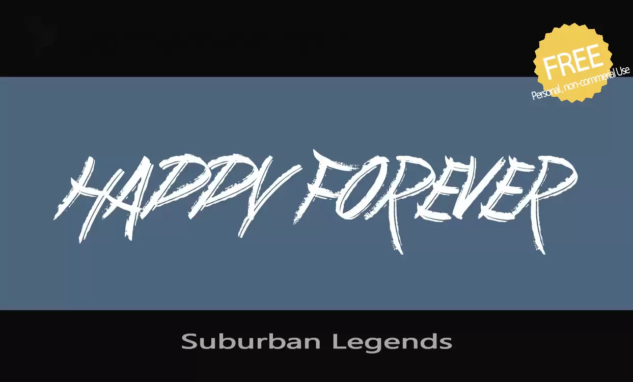 「Suburban-Legends」字体效果图