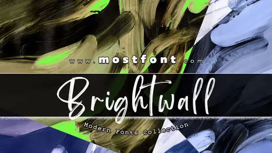 「Brightwall-Personal-Use」字体排版样式