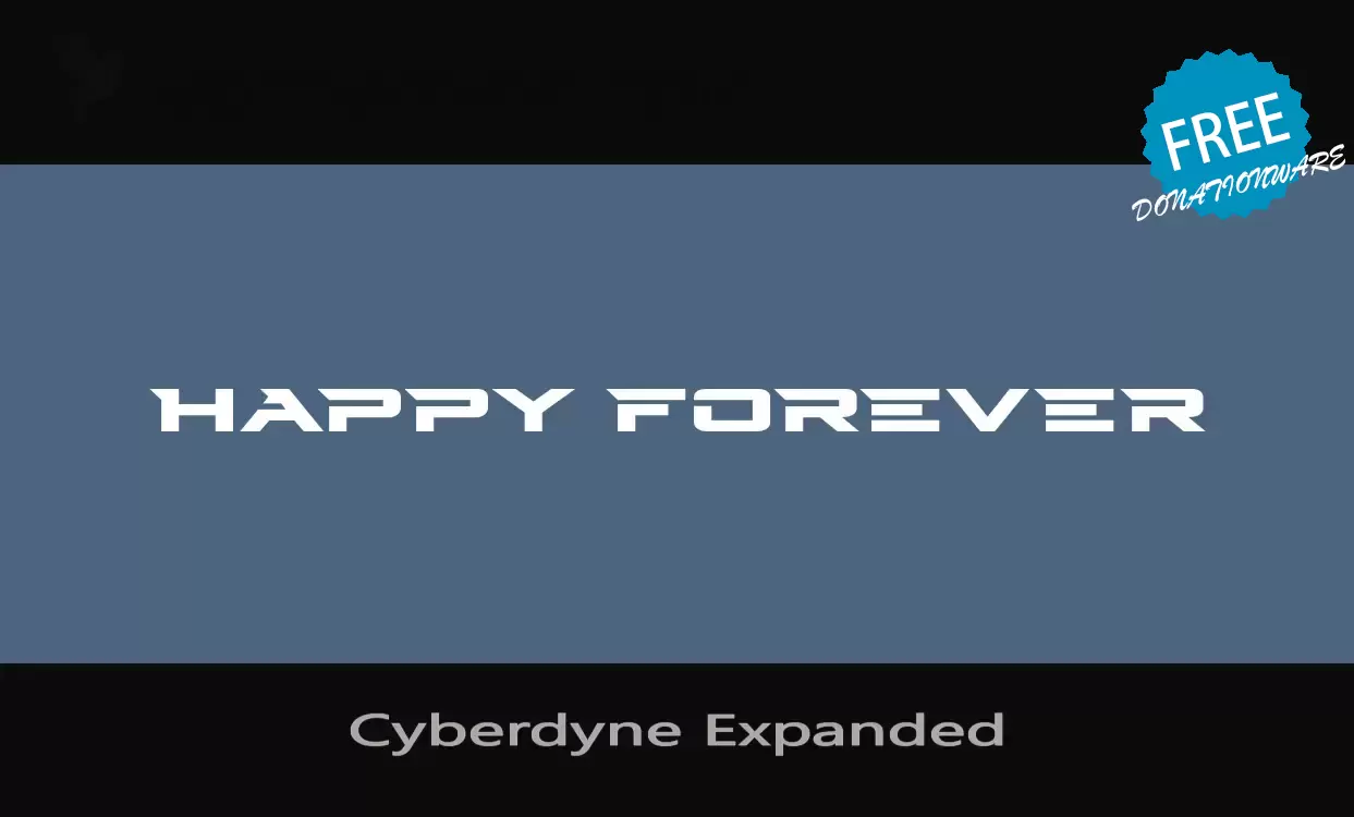 「Cyberdyne-Expanded」字体效果图