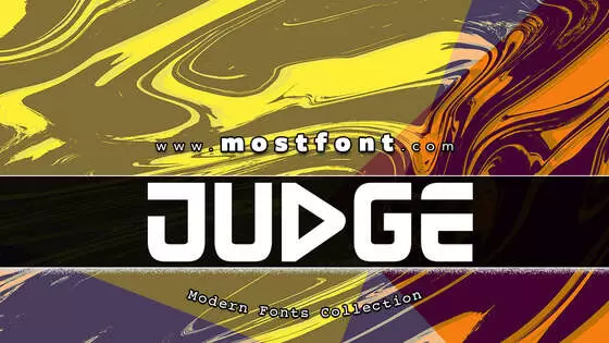Typographic Design of Judge