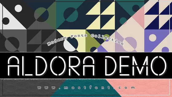 Typographic Design of ALDORA-DEMO