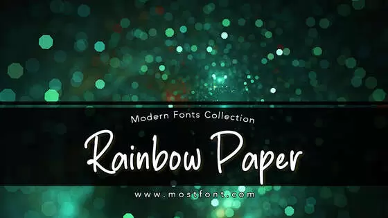 Typographic Design of Rainbow-Paper