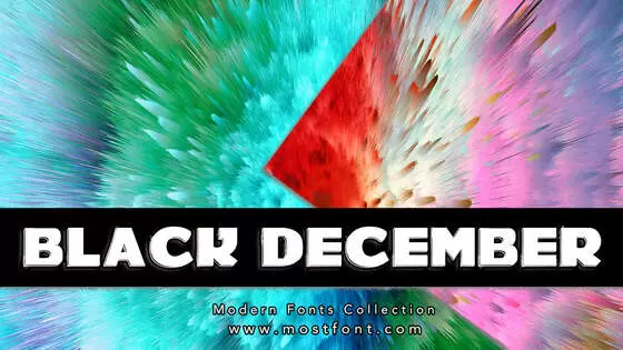 Typographic Design of BLACK-DECEMBER