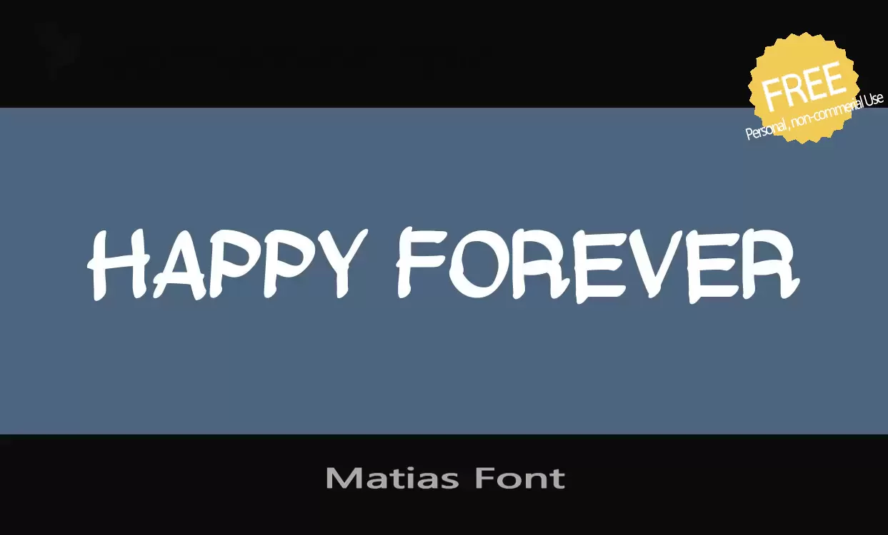 「Matias-Font」字体效果图