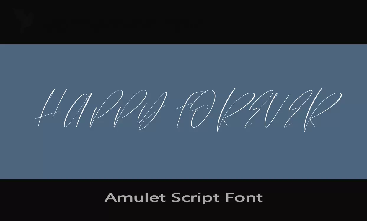 Sample of Amulet-Script-Font