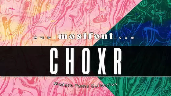 Typographic Design of CHOXR
