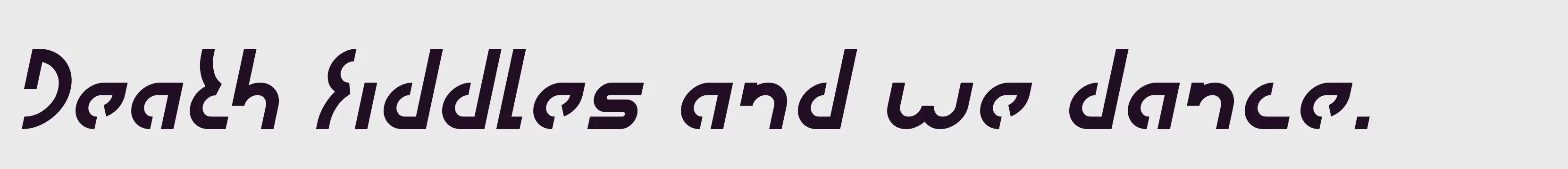 Preview Of Italic