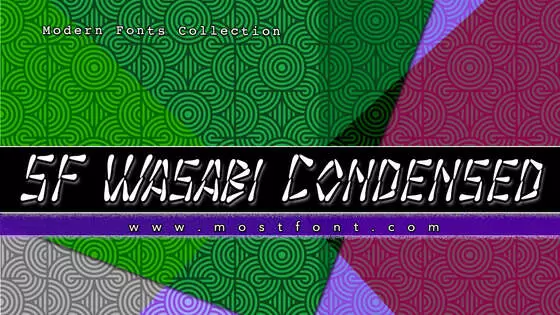 Typographic Design of SF-Wasabi-Condensed