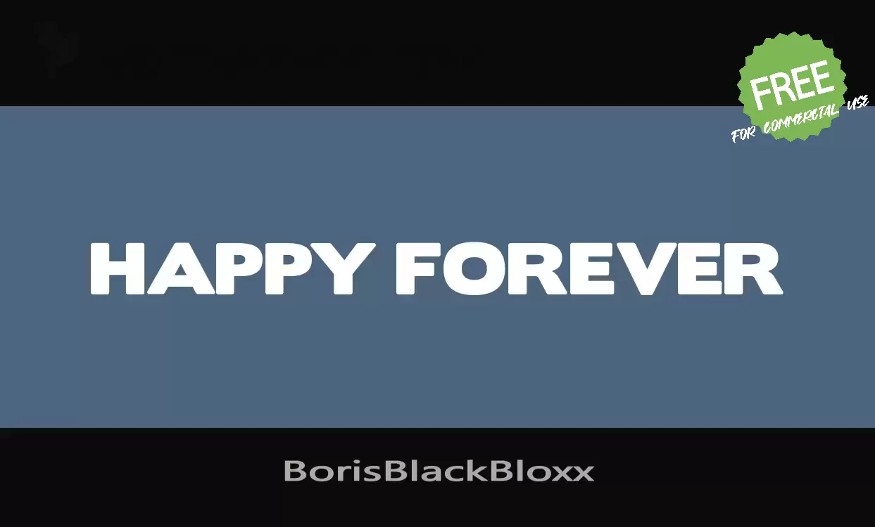 「BorisBlackBloxx」字体效果图