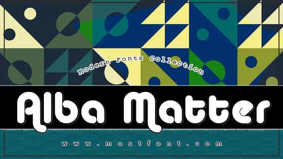 「Alba-Matter」字体排版图片