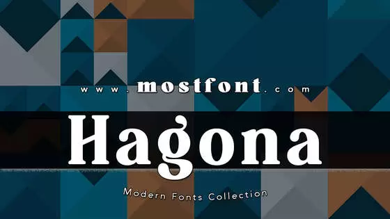 「Hagona」字体排版图片