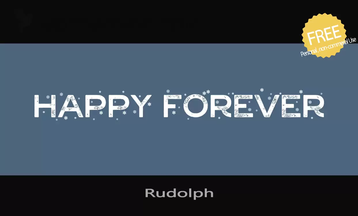 「Rudolph」字体效果图