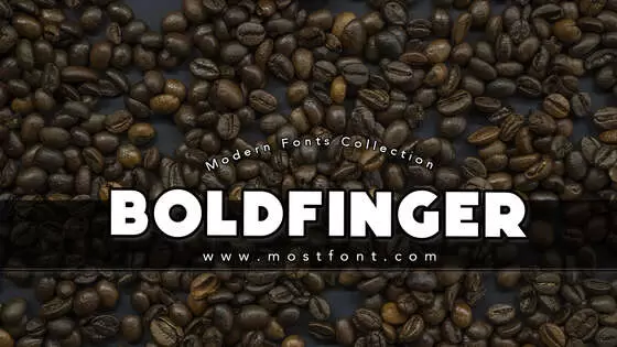 Typographic Design of Boldfinger