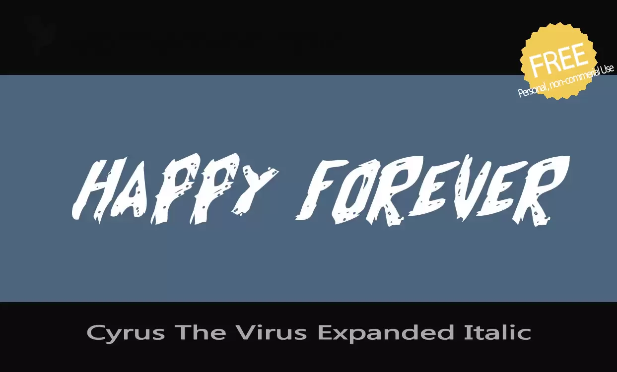 Sample of Cyrus-The-Virus-Expanded-Italic