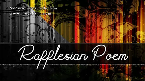「Rafflesian-Poem」字体排版图片
