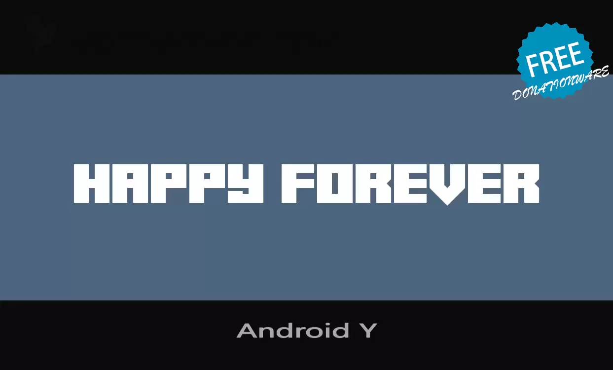 「Android-Y」字体效果图