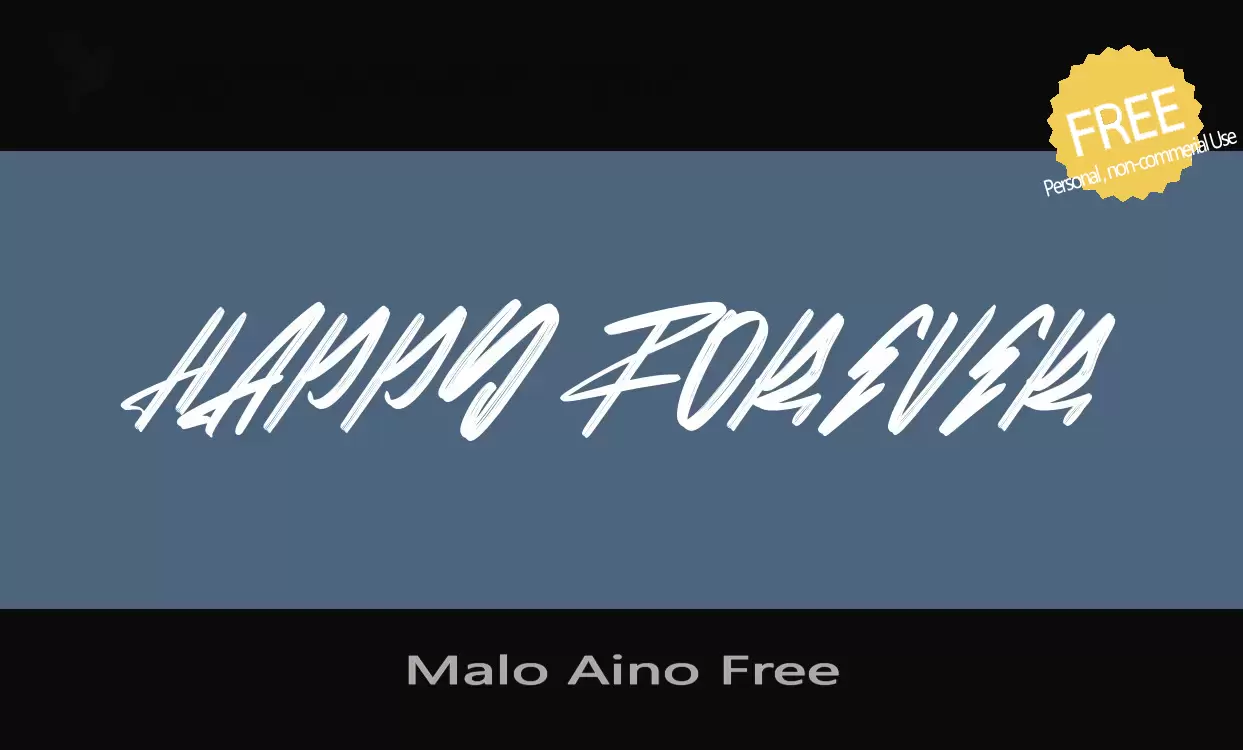 「Malo-Aino-Free」字体效果图