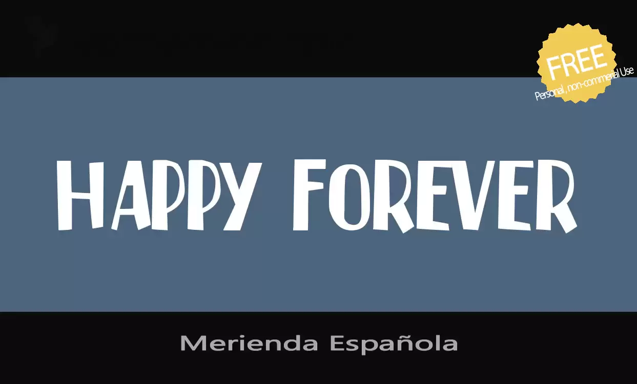 「Merienda-Española」字体效果图