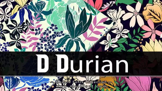Typographic Design of D-Durian