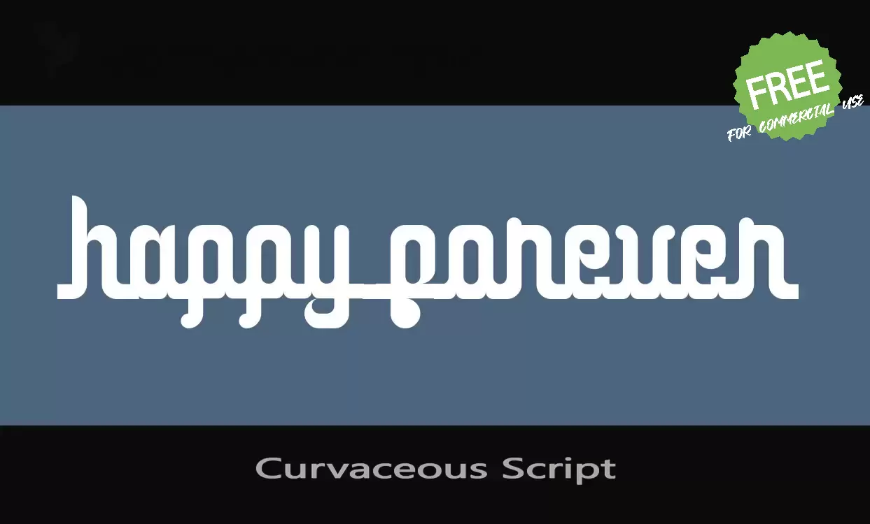 Sample of Curvaceous-Script