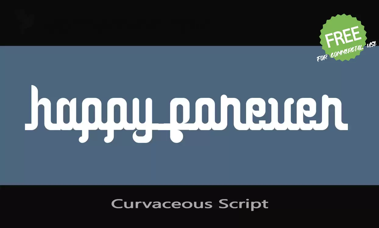 「Curvaceous-Script」字体效果图