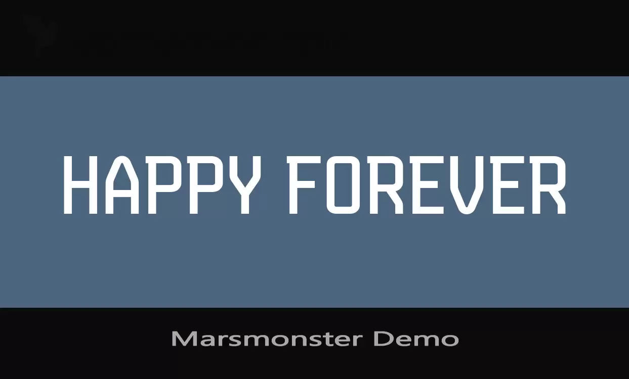 「Marsmonster-Demo」字体效果图