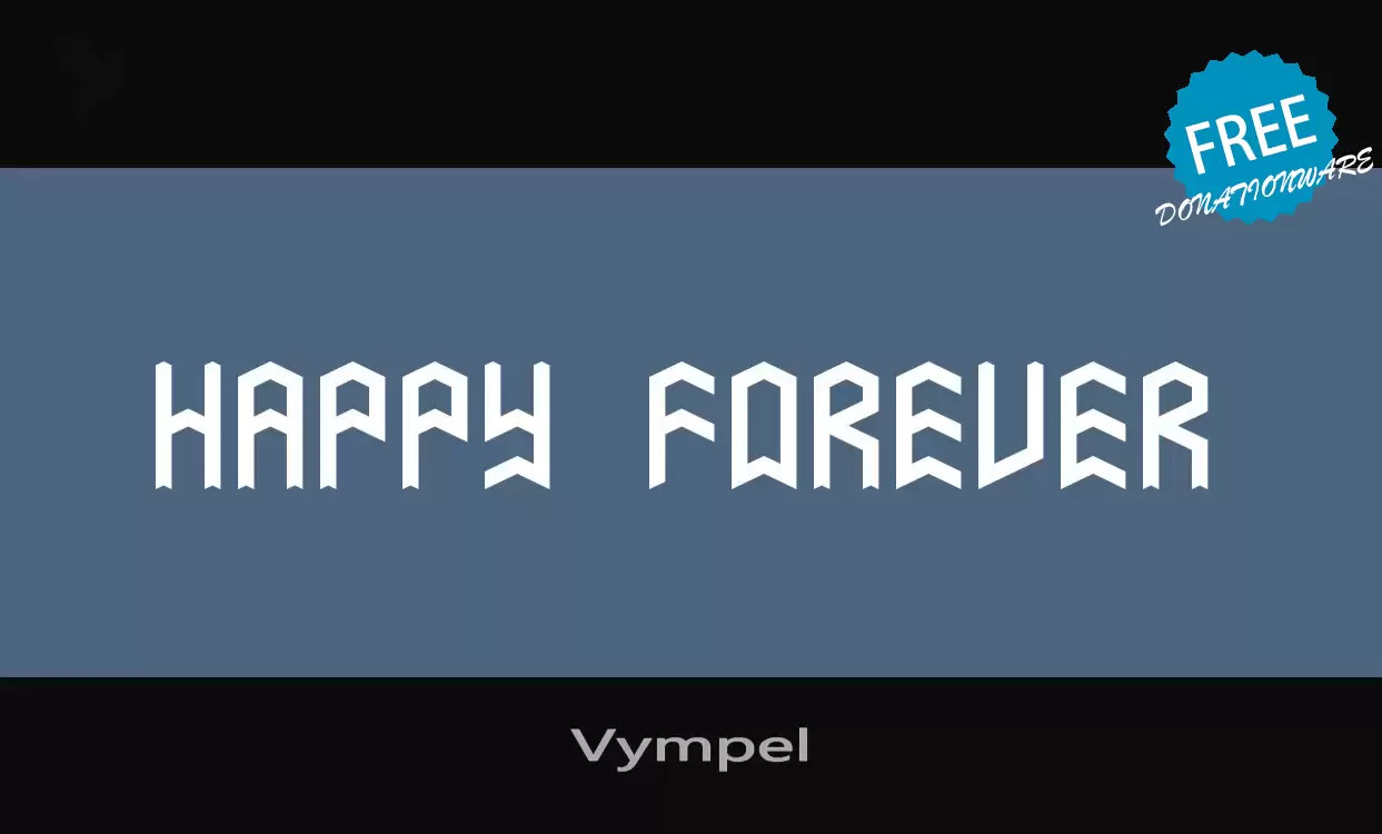 「Vympel」字体效果图