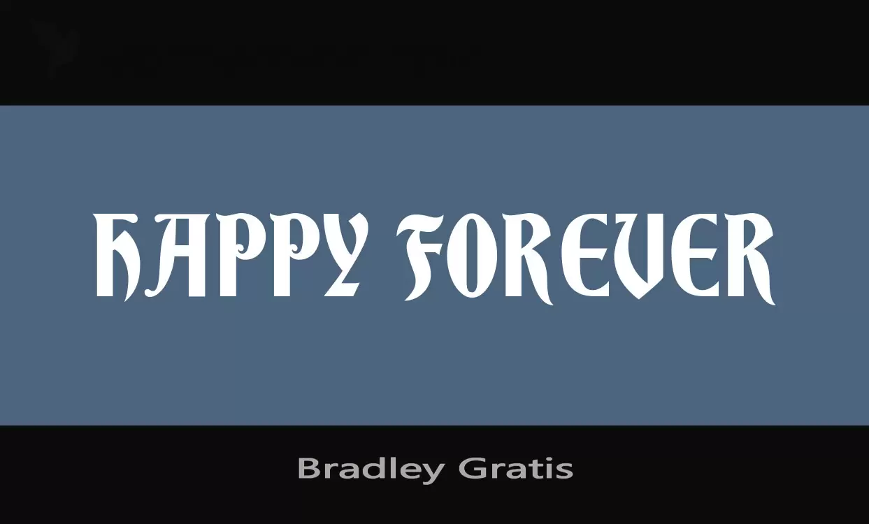 「Bradley-Gratis」字体效果图