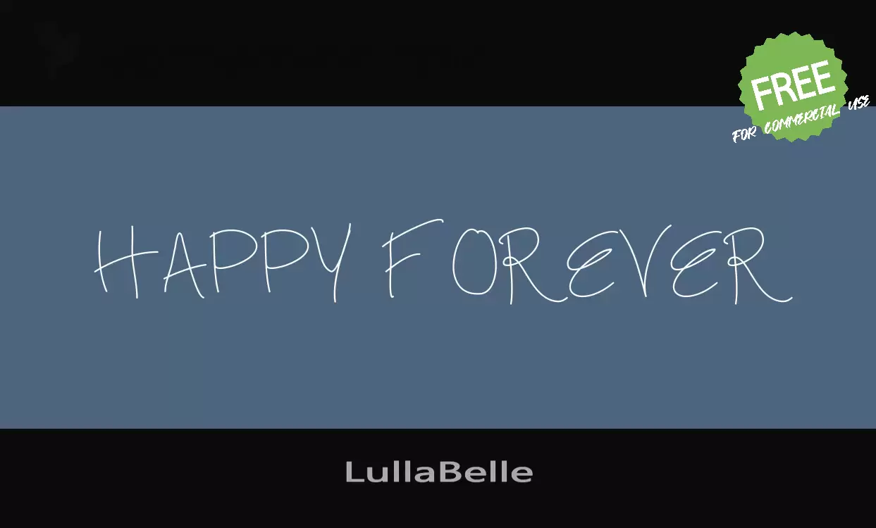 「LullaBelle」字体效果图