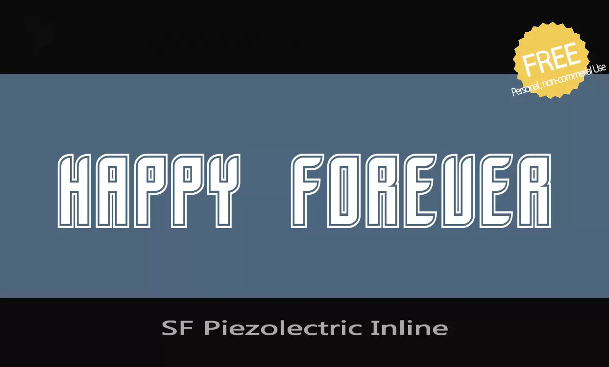 「SF-Piezolectric-Inline」字体效果图