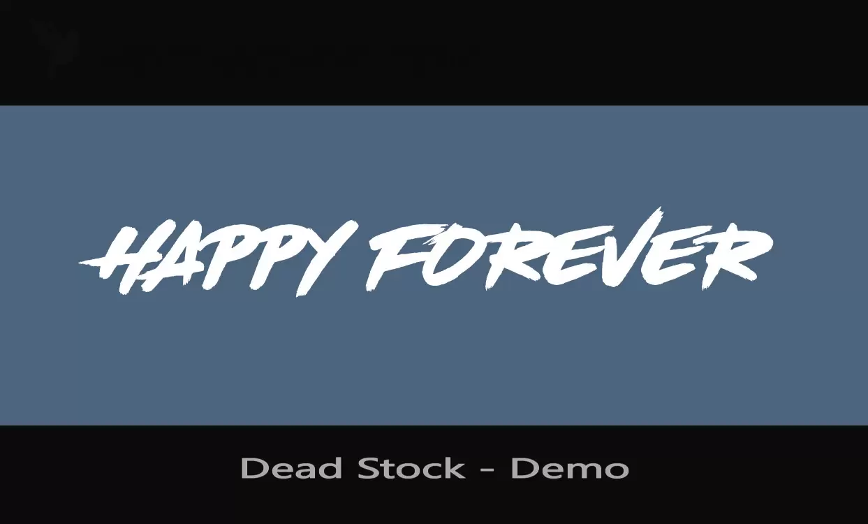 「Dead-Stock---Demo」字体效果图