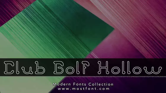 「Club-Golf-Hollow」字体排版图片