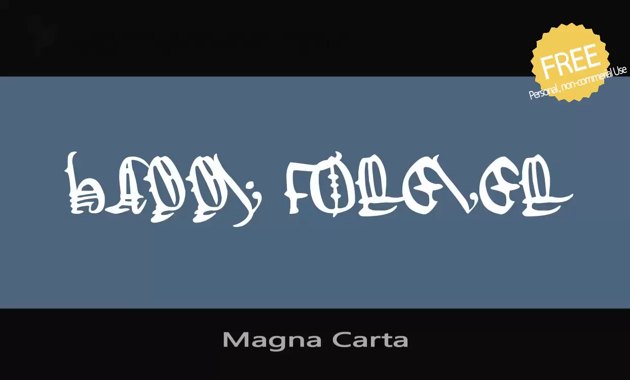 Sample of Magna-Carta