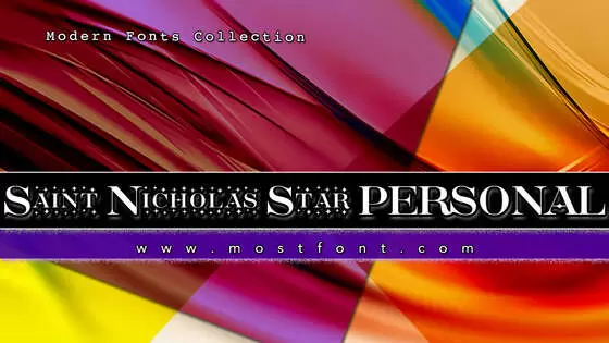「Saint-Nicholas-Star-PERSONAL」字体排版图片
