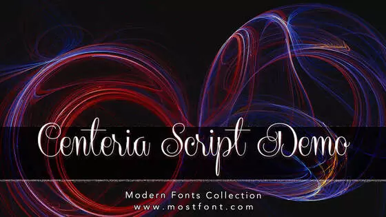 Typographic Design of Centeria-Script-Demo