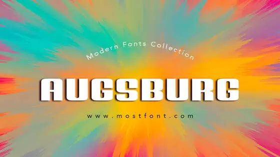 「Augsburg」字体排版图片