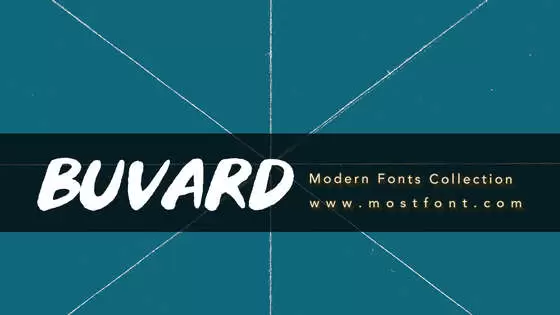 Typographic Design of Buvard