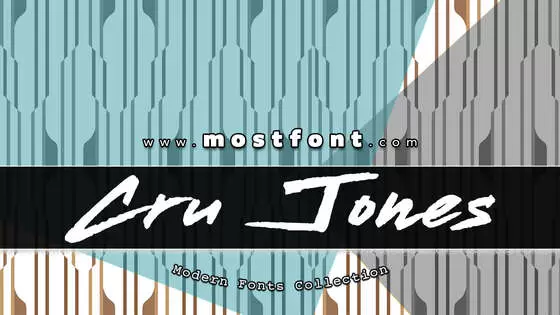 Typographic Design of Cru-Jones---Demo