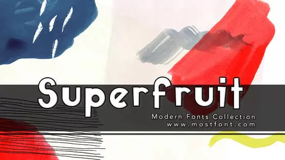 「Superfruit」字体排版图片
