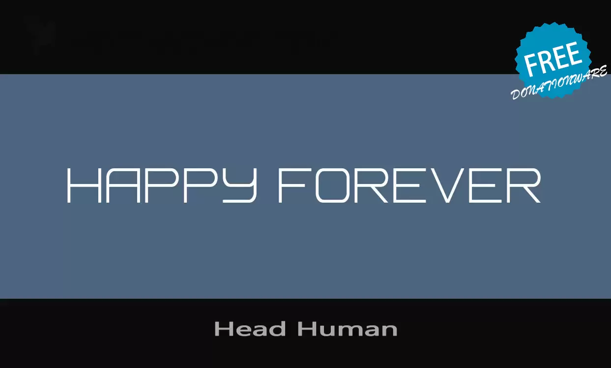 「Head-Human」字体效果图