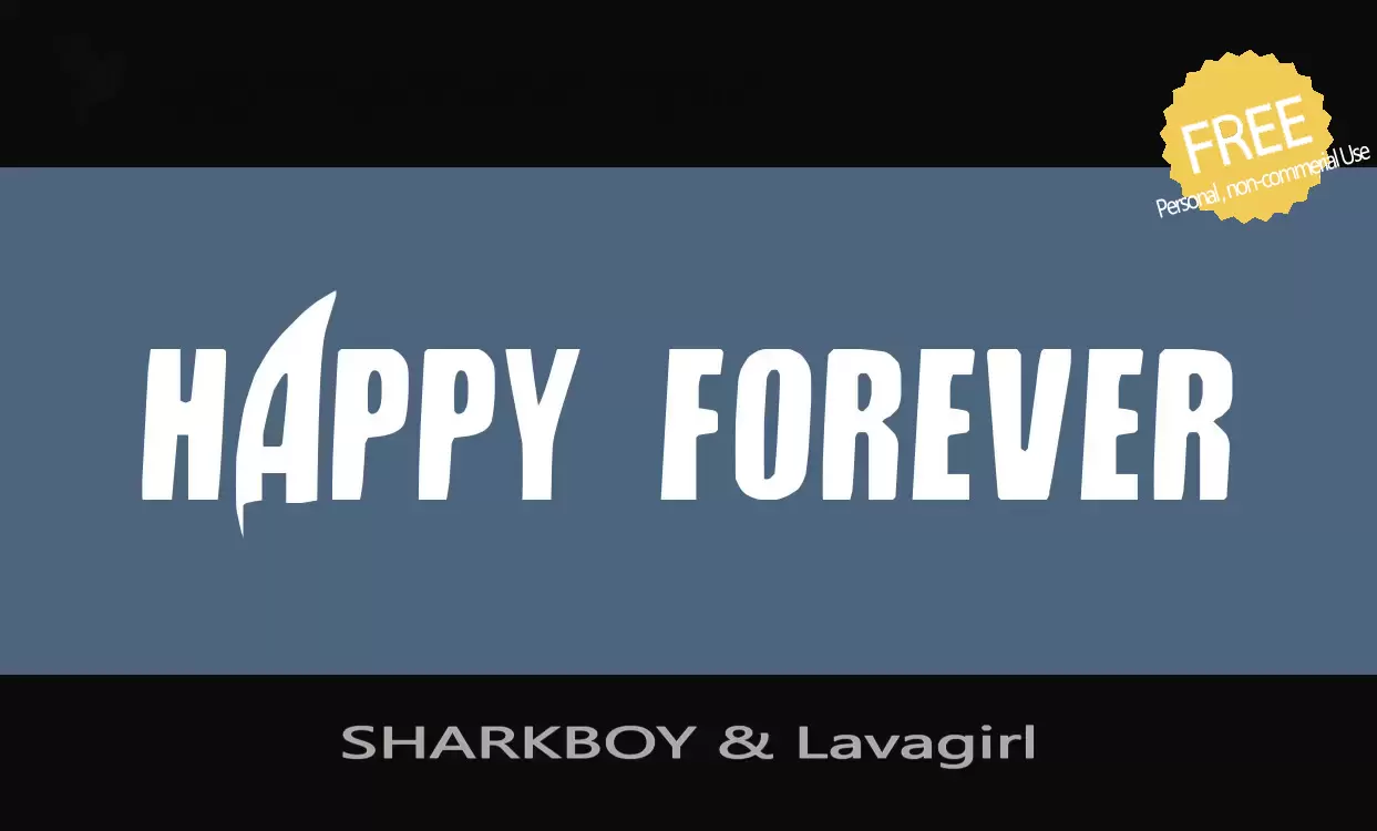 「SHARKBOY-&-Lavagirl」字体效果图