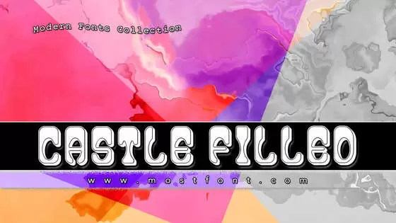 「Castle-Filled」字体排版图片