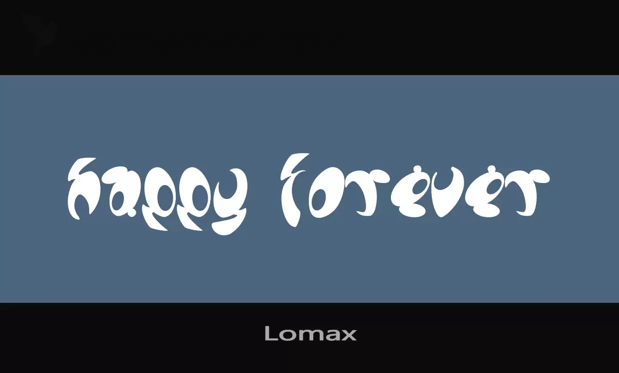 「Lomax」字体效果图