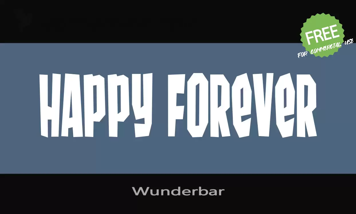 Font Sample of Wunderbar