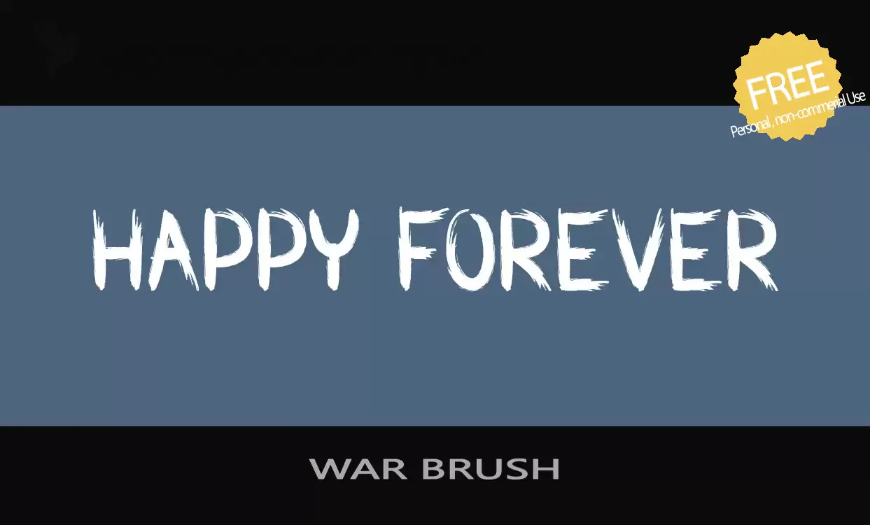 Sample of WAR-BRUSH