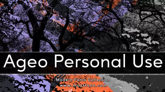 「Ageo-Personal-Use」字体排版图片