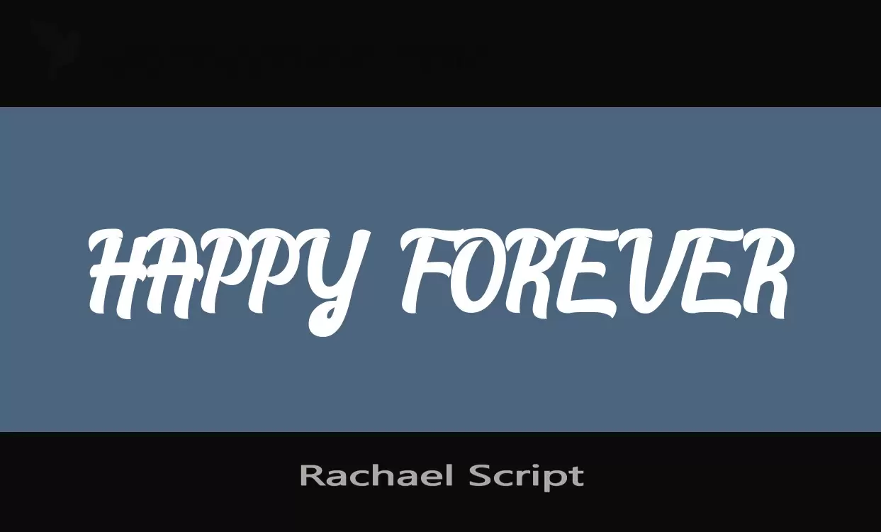 Sample of Rachael-Script