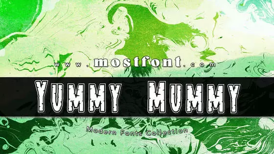 「Yummy-Mummy-Academy」字体排版图片