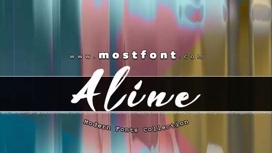 「Aline」字体排版图片